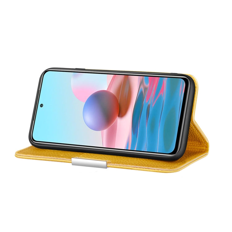 For Xiaomi Redmi Note 10 4G Litchi Texture Horizontal Flip Leather Case with Holder & Card Slots