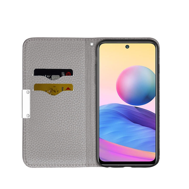 For Xiaomi Redmi Note 10 5G Litchi Texture Horizontal Flip Leather Case with Holder & Card Slots
