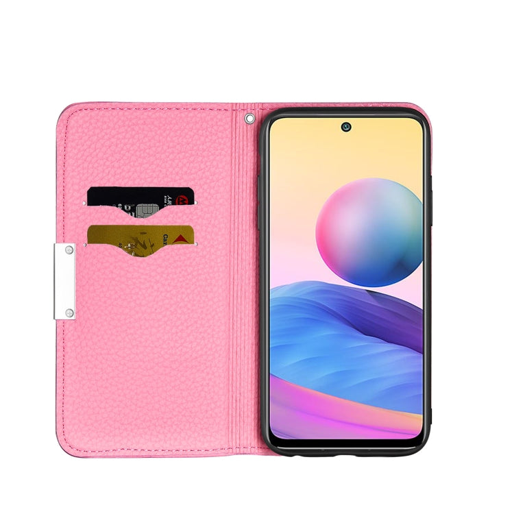 For Xiaomi Redmi Note 10 5G Litchi Texture Horizontal Flip Leather Case with Holder & Card Slots