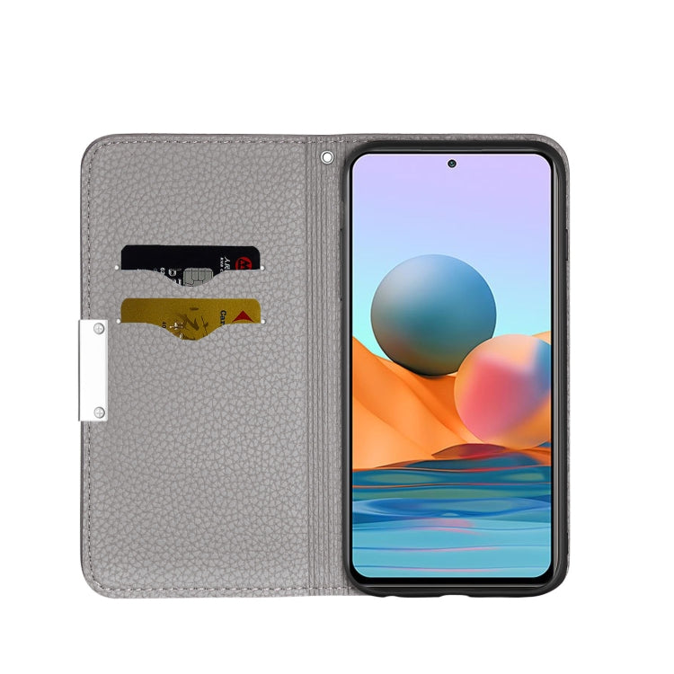For Xiaomi Redmi Note 10 Pro Litchi Texture Horizontal Flip Leather Case with Holder & Card Slots