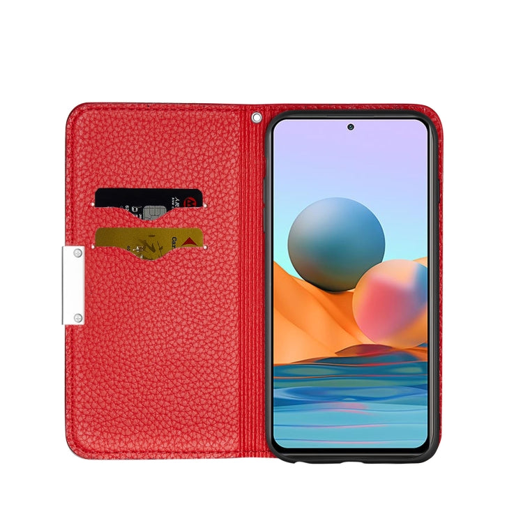 For Xiaomi Redmi Note 10 Pro Litchi Texture Horizontal Flip Leather Case with Holder & Card Slots