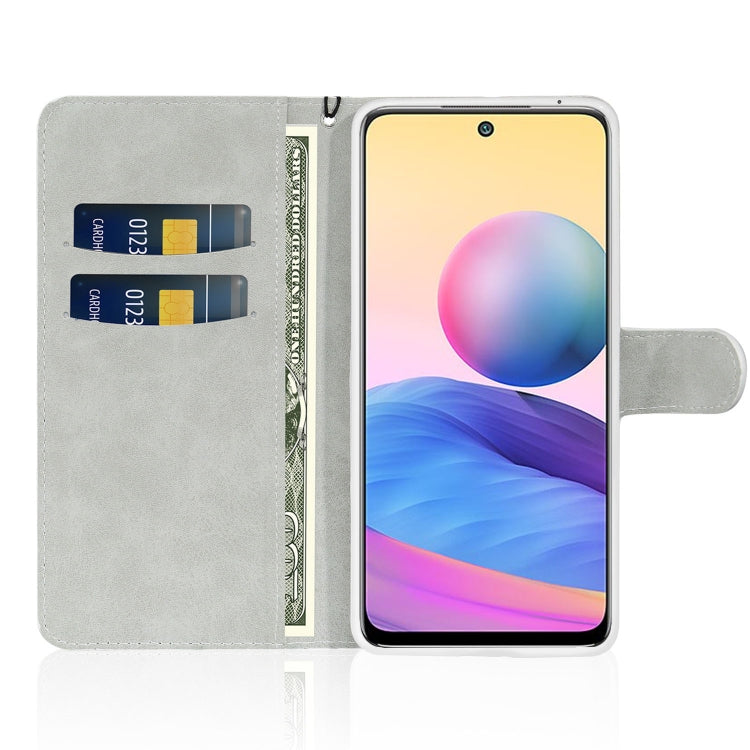 For Xiaomi Redmi Note 10 5G Glitter Powder Horizontal Flip Leather Case with Card Slots & Holder & Lanyard