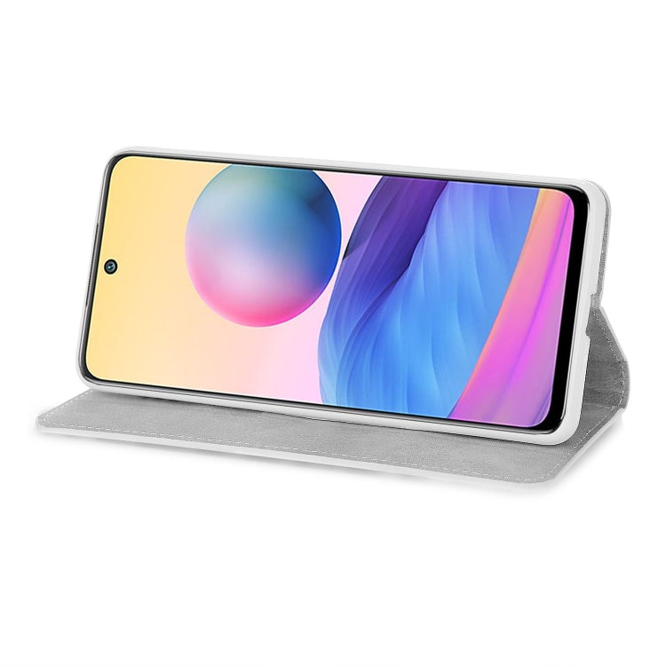 For Xiaomi Redmi Note 10 5G Glitter Powder Horizontal Flip Leather Case with Card Slots & Holder & Lanyard