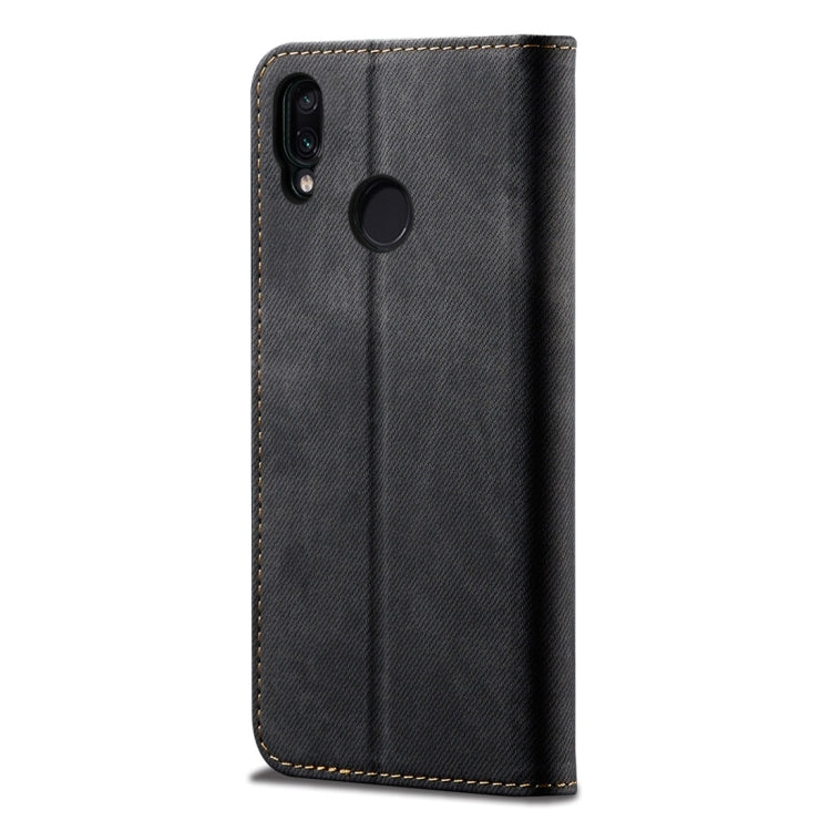 For Xiaomi Redmi 7 Denim Texture Casual Style Horizontal Flip Leather Case with Holder & Card Slots & Wallet