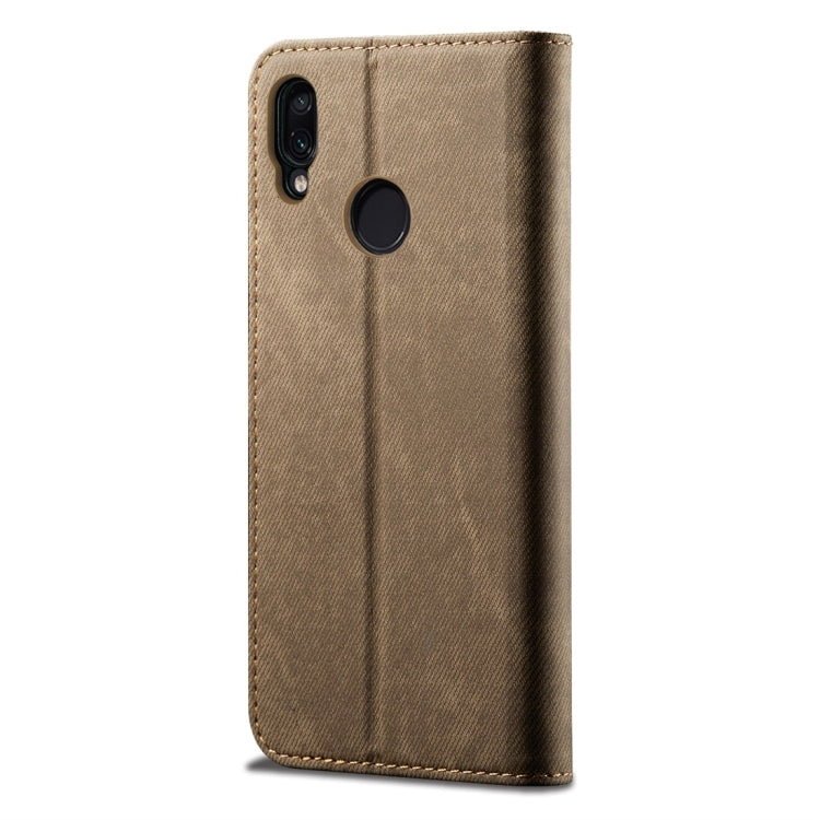 For Xiaomi Redmi 7 Denim Texture Casual Style Horizontal Flip Leather Case with Holder & Card Slots & Wallet