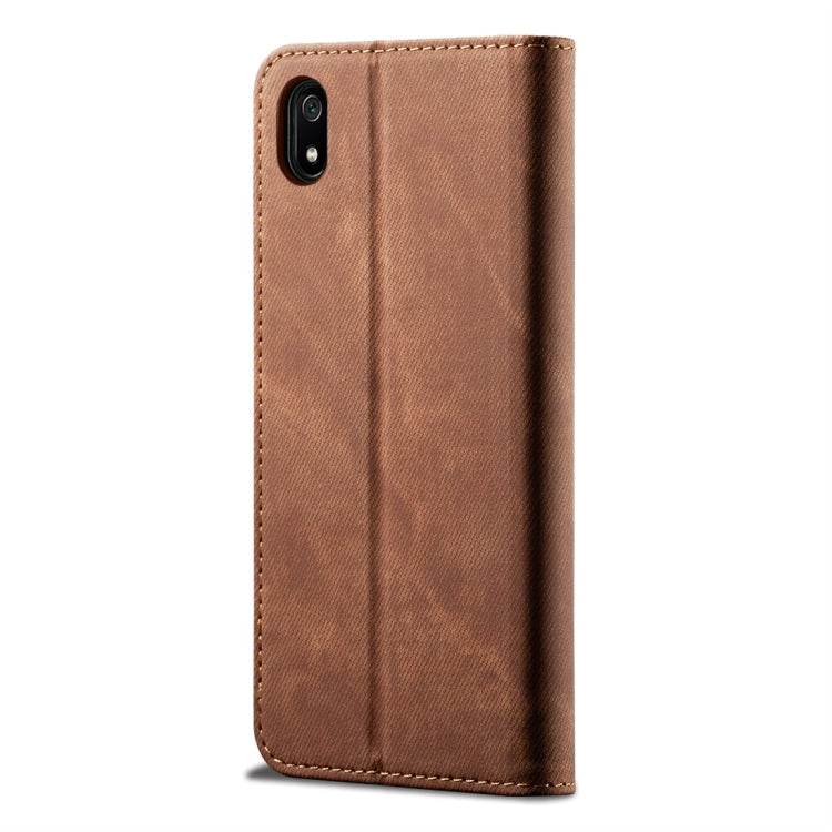 For Xiaomi Redmi 7A Denim Texture Casual Style Horizontal Flip Leather Case with Holder & Card Slots & Wallet