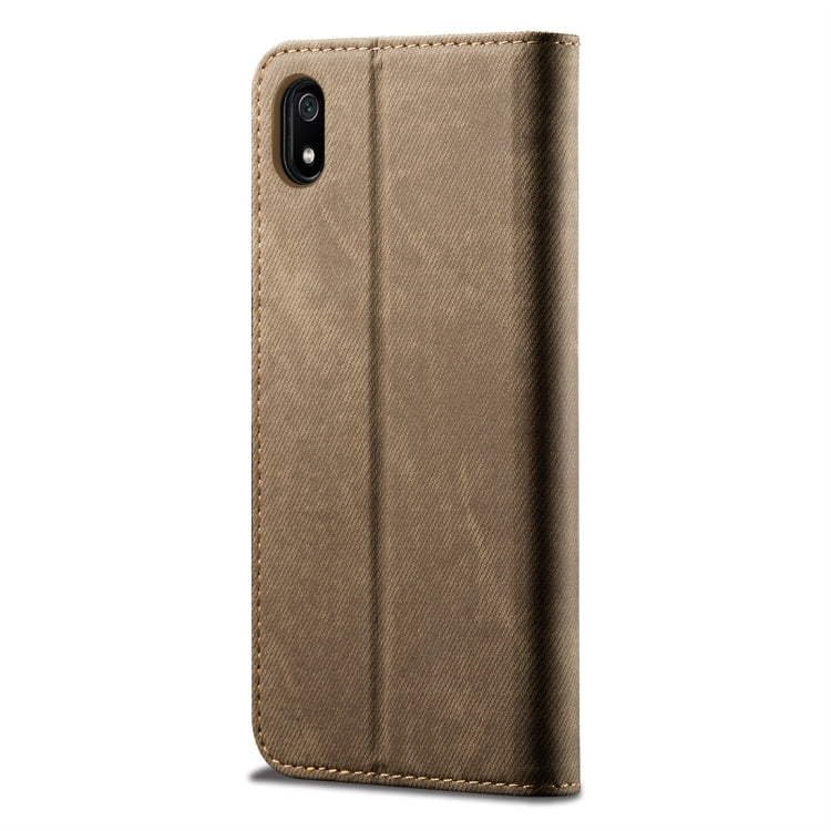 For Xiaomi Redmi 7A Denim Texture Casual Style Horizontal Flip Leather Case with Holder & Card Slots & Wallet