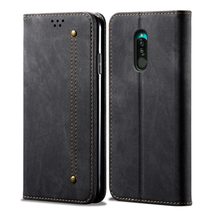 For Xiaomi Redmi 8 Denim Texture Casual Style Horizontal Flip Leather Case with Holder & Card Slots & Wallet