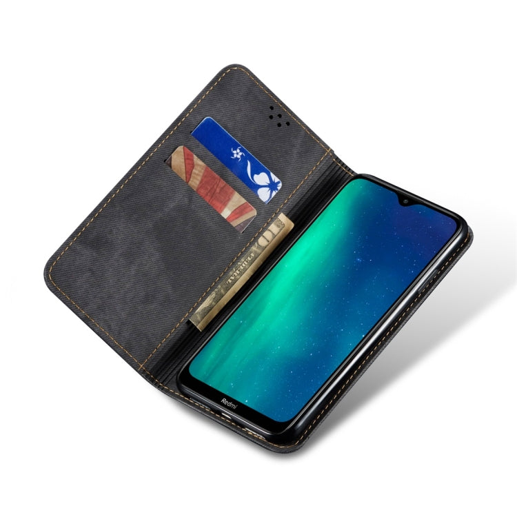 For Xiaomi Redmi 8 Denim Texture Casual Style Horizontal Flip Leather Case with Holder & Card Slots & Wallet
