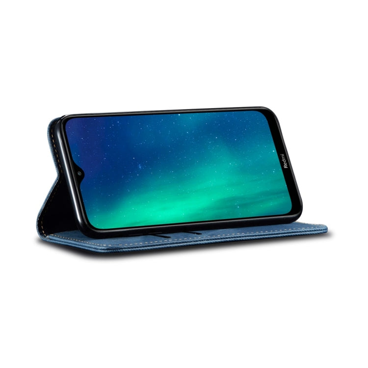 For Xiaomi Redmi 8 Denim Texture Casual Style Horizontal Flip Leather Case with Holder & Card Slots & Wallet