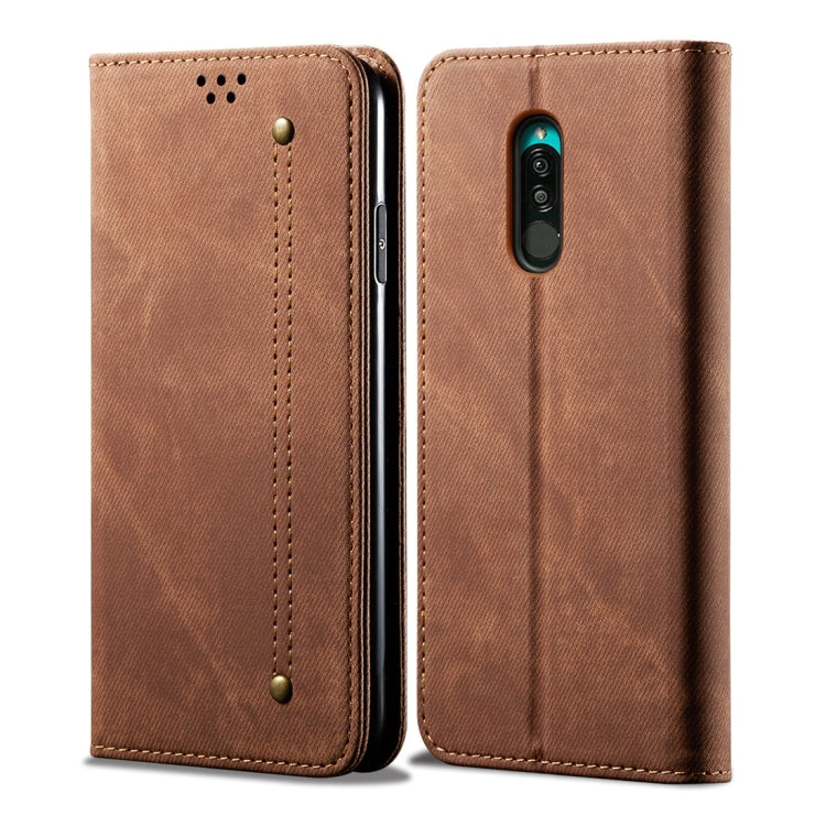 For Xiaomi Redmi 8 Denim Texture Casual Style Horizontal Flip Leather Case with Holder & Card Slots & Wallet