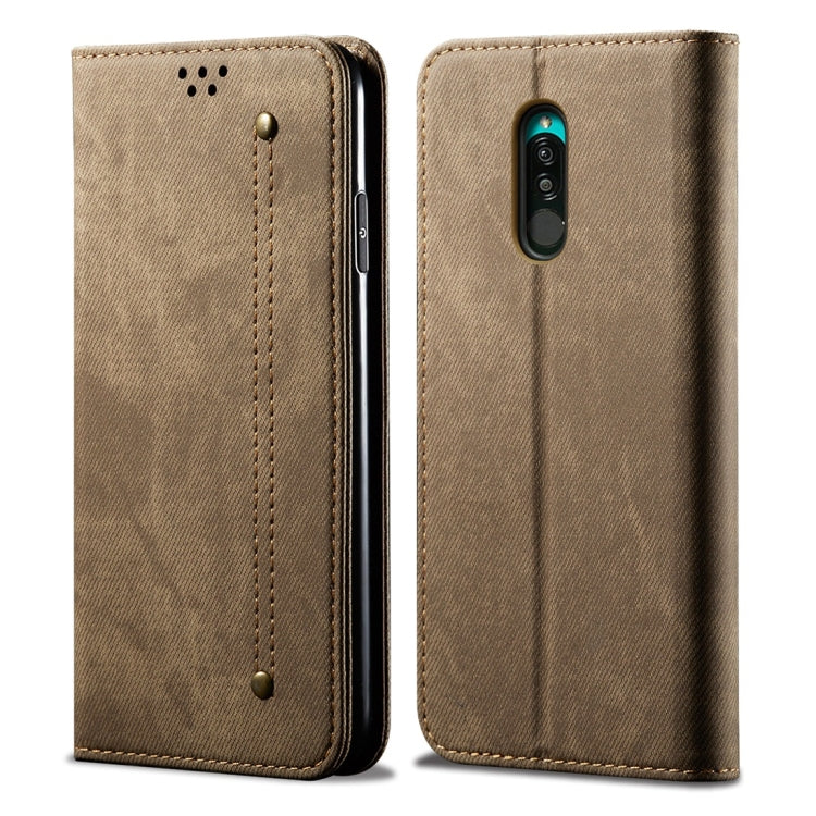 For Xiaomi Redmi 8 Denim Texture Casual Style Horizontal Flip Leather Case with Holder & Card Slots & Wallet