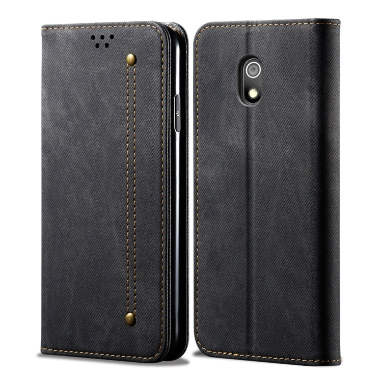 For Xiaomi Redmi 8A Denim Texture Casual Style Horizontal Flip Leather Case with Holder & Card Slots & Wallet