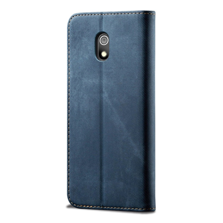 For Xiaomi Redmi 8A Denim Texture Casual Style Horizontal Flip Leather Case with Holder & Card Slots & Wallet
