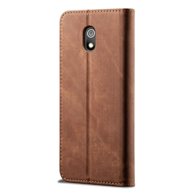 For Xiaomi Redmi 8A Denim Texture Casual Style Horizontal Flip Leather Case with Holder & Card Slots & Wallet