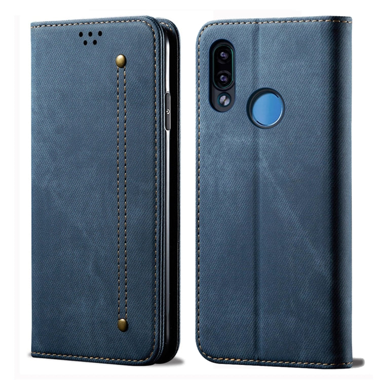 For Xiaomi Redmi Note 7 / 7 Pro Denim Texture Casual Style Horizontal Flip Leather Case with Holder & Card Slots & Wallet