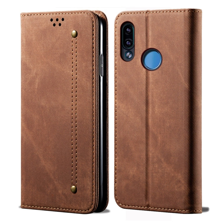 For Xiaomi Redmi Note 7 / 7 Pro Denim Texture Casual Style Horizontal Flip Leather Case with Holder & Card Slots & Wallet