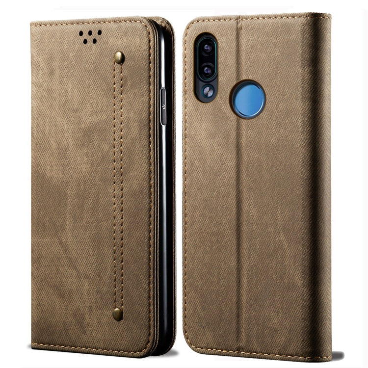 For Xiaomi Redmi Note 7 / 7 Pro Denim Texture Casual Style Horizontal Flip Leather Case with Holder & Card Slots & Wallet