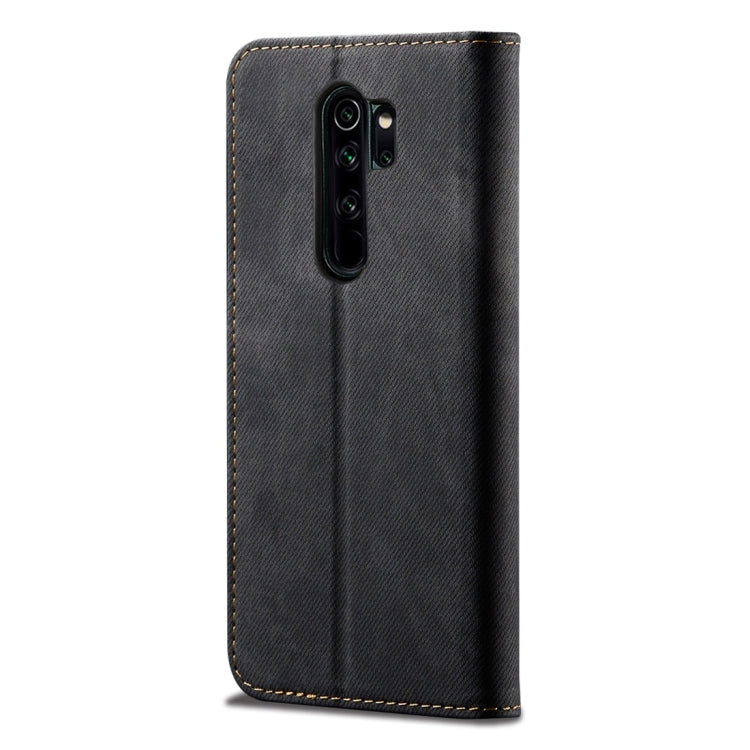 For Xiaomi Redmi Note 8 Pro Denim Texture Casual Style Horizontal Flip Leather Case with Holder & Card Slots & Wallet