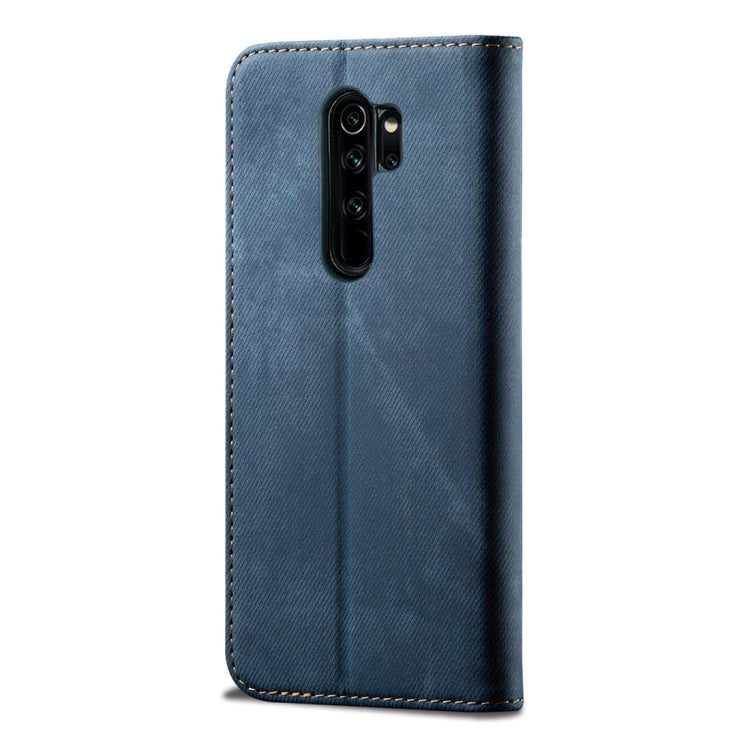For Xiaomi Redmi Note 8 Pro Denim Texture Casual Style Horizontal Flip Leather Case with Holder & Card Slots & Wallet