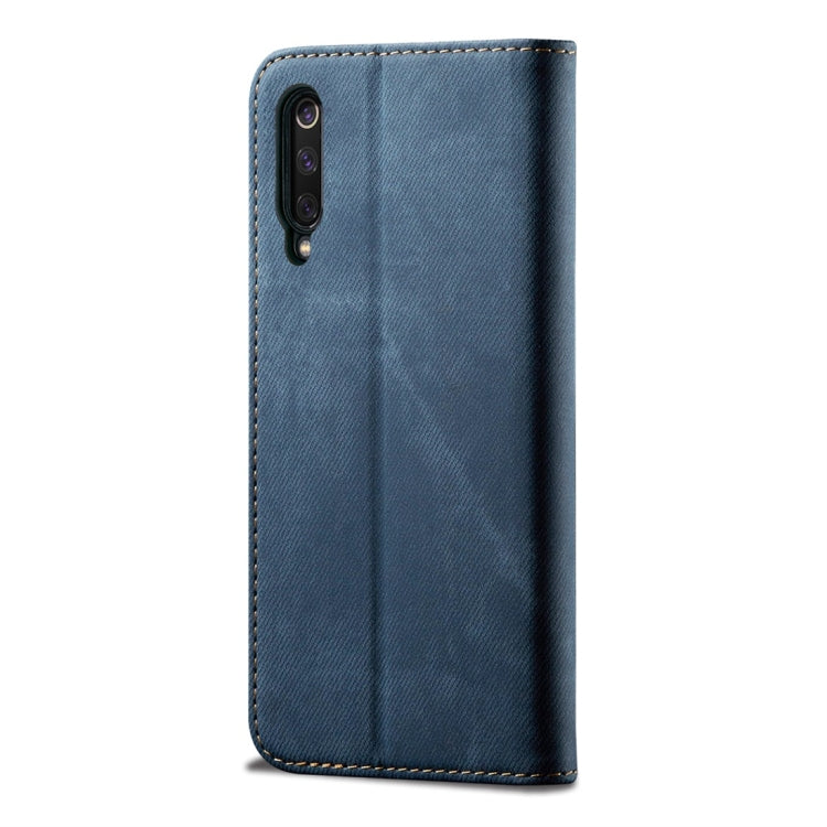 For Xiaomi Mi 9 Denim Texture Casual Style Horizontal Flip Leather Case with Holder & Card Slots & Wallet