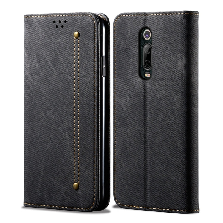 For Xiaomi Mi 9T / Redmi K20 Denim Texture Casual Style Horizontal Flip Leather Case with Holder & Card Slots & Wallet