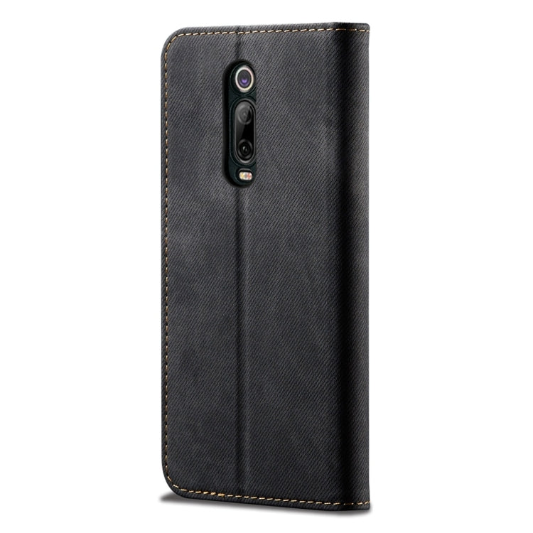 For Xiaomi Mi 9T / Redmi K20 Denim Texture Casual Style Horizontal Flip Leather Case with Holder & Card Slots & Wallet