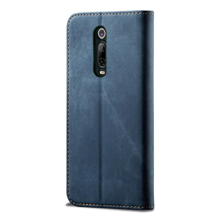 For Xiaomi Mi 9T / Redmi K20 Denim Texture Casual Style Horizontal Flip Leather Case with Holder & Card Slots & Wallet