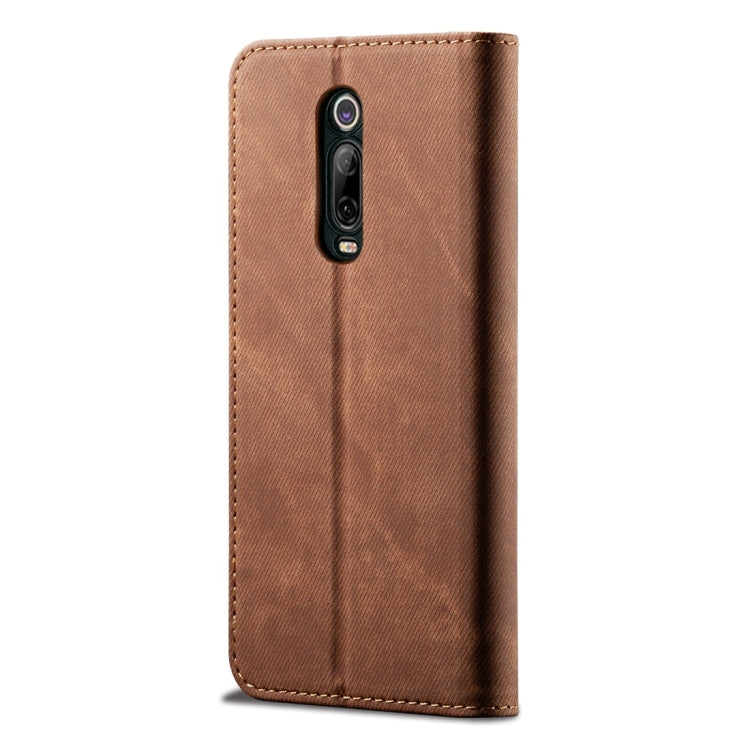 For Xiaomi Mi 9T / Redmi K20 Denim Texture Casual Style Horizontal Flip Leather Case with Holder & Card Slots & Wallet