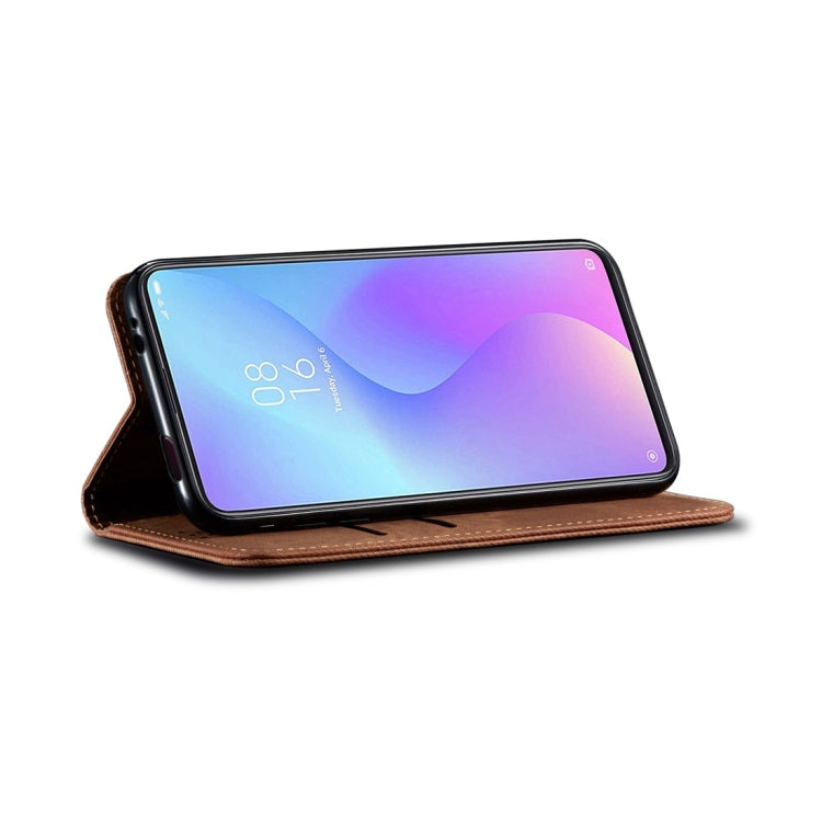 For Xiaomi Mi 9T / Redmi K20 Denim Texture Casual Style Horizontal Flip Leather Case with Holder & Card Slots & Wallet