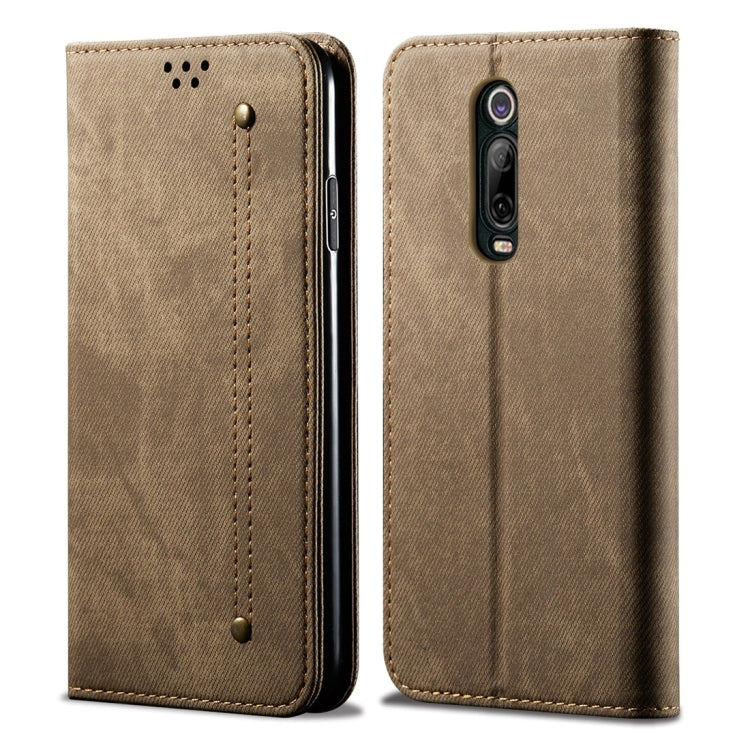 For Xiaomi Mi 9T / Redmi K20 Denim Texture Casual Style Horizontal Flip Leather Case with Holder & Card Slots & Wallet