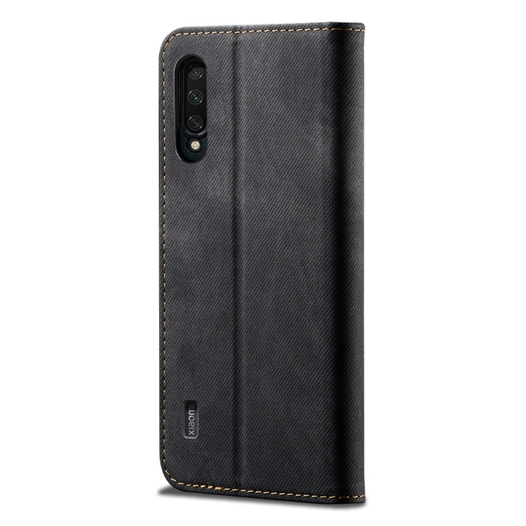 For Xiaomi Mi CC9 / Mi 9 Lite Denim Texture Casual Style Horizontal Flip Leather Case with Holder & Card Slots & Wallet