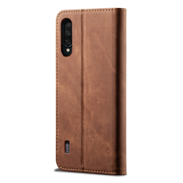 For Xiaomi Mi CC9 / Mi 9 Lite Denim Texture Casual Style Horizontal Flip Leather Case with Holder & Card Slots & Wallet