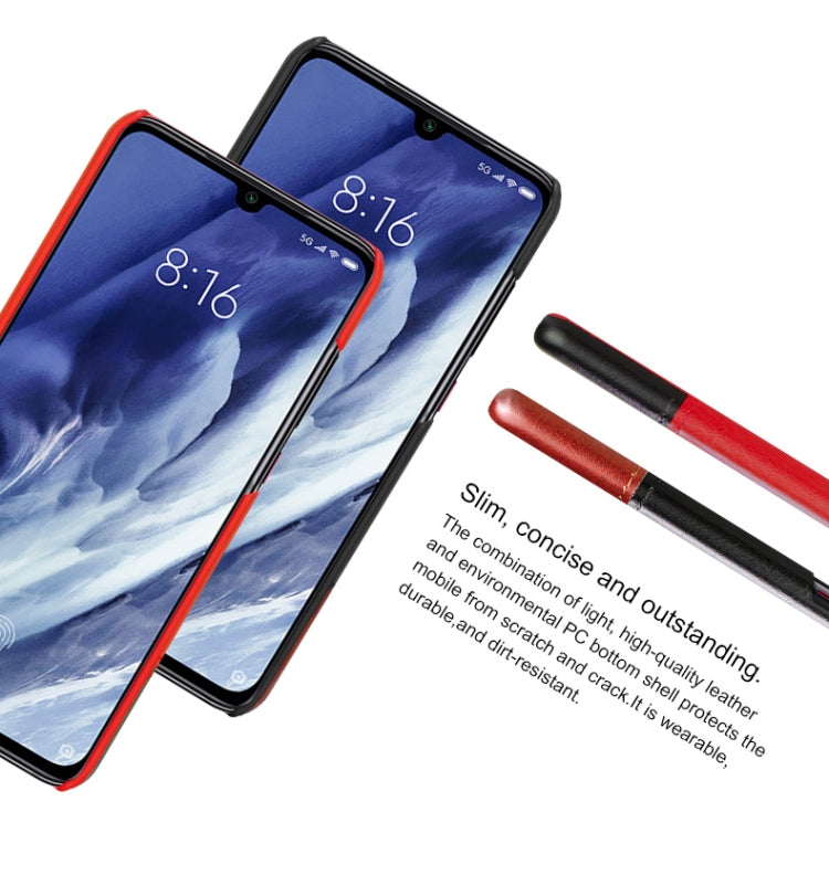 For Xiaomi Mi 9 Pro 5G IMAK Ruiyi Series Concise Slim PU + PC Protective Case with Explosion-proof Screen Protector