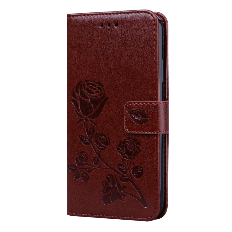 For Xiaomi Redmi 10 Rose Embossed Horizontal Flip PU Leather Case with Holder & Card Slots & Wallet