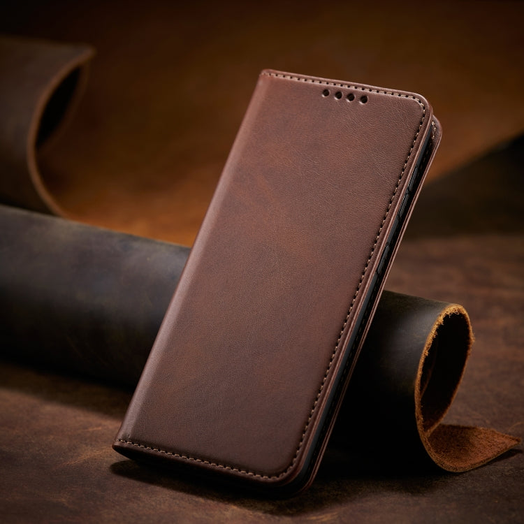 For Xiaomi Redmi 9 Calf Texture Magnetic Horizontal Flip Leather Case with Holder & Card Slots & Wallet