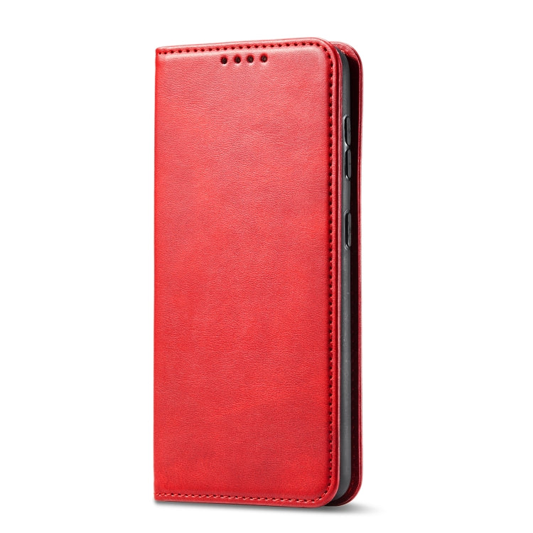 For Xiaomi Mi 10 Lite Calf Texture Magnetic Horizontal Flip Leather Case with Holder & Card Slots & Wallet