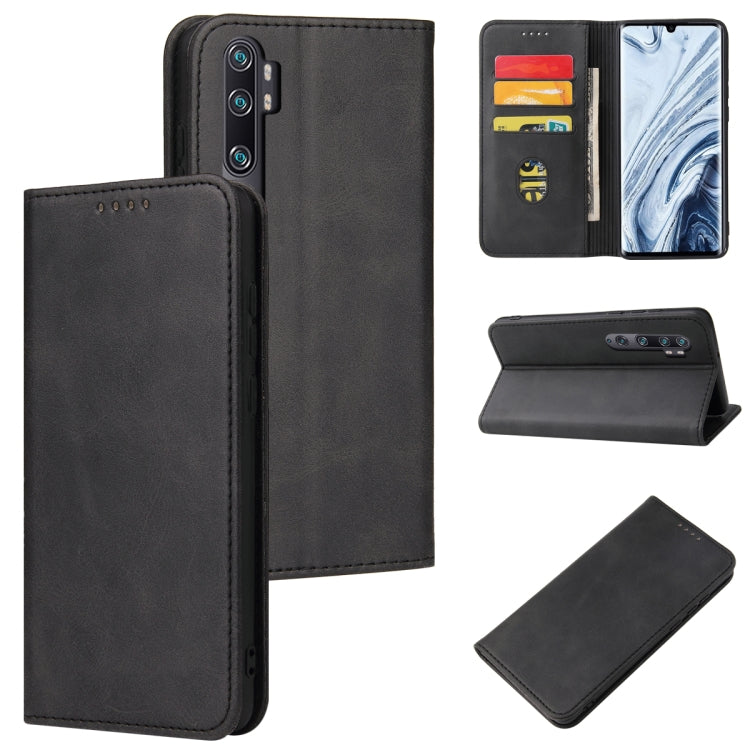 For Xiaomi Mi Note 10 Pro Calf Texture Magnetic Horizontal Flip Leather Case with Holder & Card Slots & Wallet