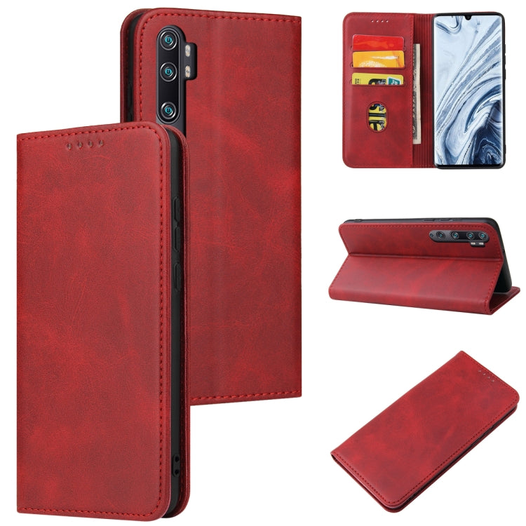 For Xiaomi Mi Note 10 Pro Calf Texture Magnetic Horizontal Flip Leather Case with Holder & Card Slots & Wallet