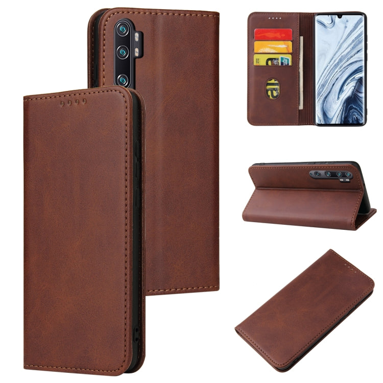 For Xiaomi Mi Note 10 Pro Calf Texture Magnetic Horizontal Flip Leather Case with Holder & Card Slots & Wallet