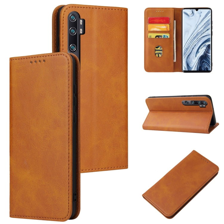 For Xiaomi Mi Note 10 Pro Calf Texture Magnetic Horizontal Flip Leather Case with Holder & Card Slots & Wallet