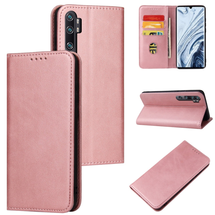 For Xiaomi Mi Note 10 Pro Calf Texture Magnetic Horizontal Flip Leather Case with Holder & Card Slots & Wallet