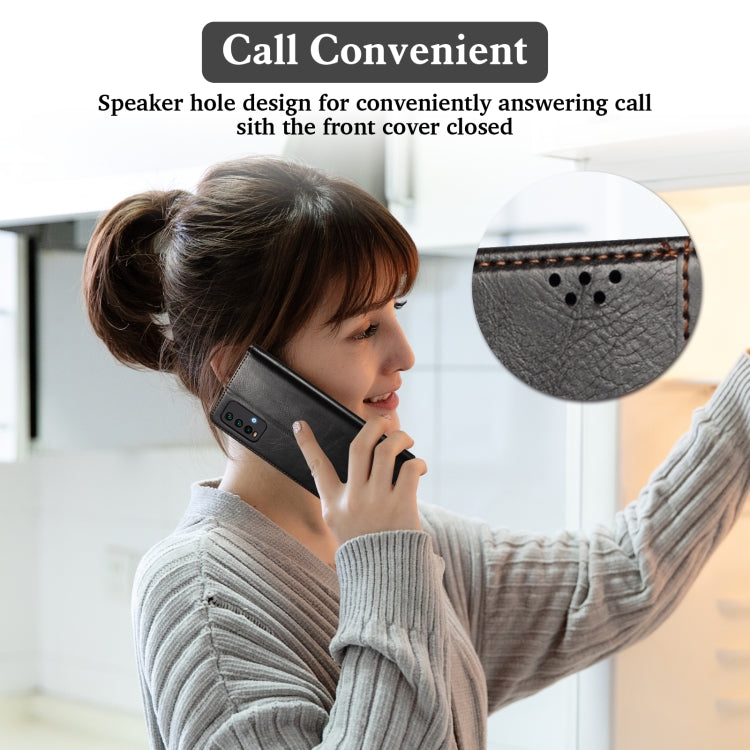 For Xiaomi 11T Pro Simple Wax Crazy Horse Texture Horizontal Flip Leather Case with Card Slots & Holder & Wallet