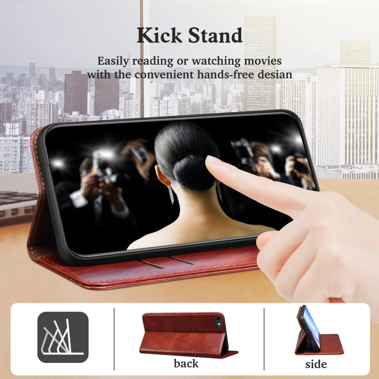 For Xiaomi 11T Pro Simple Wax Crazy Horse Texture Horizontal Flip Leather Case with Card Slots & Holder & Wallet