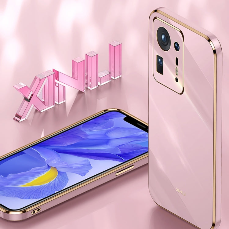 For Xiaomi Mi Mix 4 XINLI Straight 6D Plating Gold Edge TPU Shockproof Case