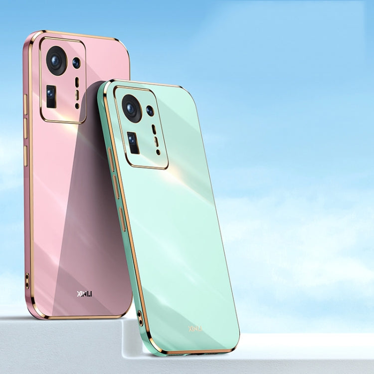 For Xiaomi Mi Mix 4 XINLI Straight 6D Plating Gold Edge TPU Shockproof Case