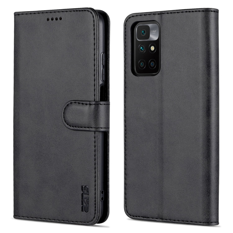 For Xiaomi Redmi 10 AZNS Skin Feel Calf Texture Horizontal Flip Leather Case with Card Slots & Holder & Wallet