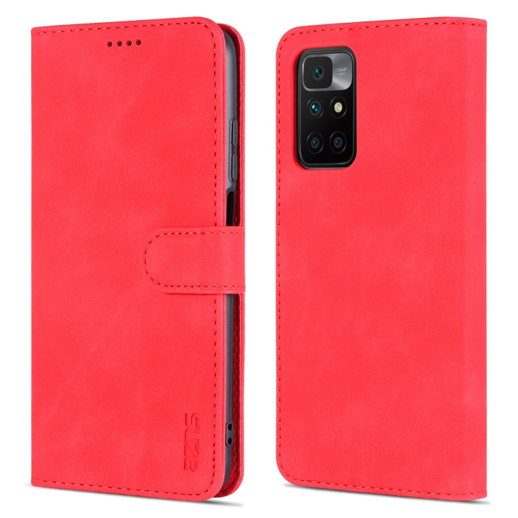 For Xiaomi Redmi 10 AZNS Skin Feel Calf Texture Horizontal Flip Leather Case with Card Slots & Holder & Wallet