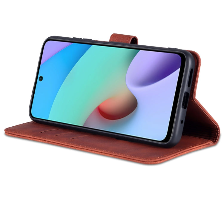 For Xiaomi Redmi 10 AZNS Skin Feel Calf Texture Horizontal Flip Leather Case with Card Slots & Holder & Wallet