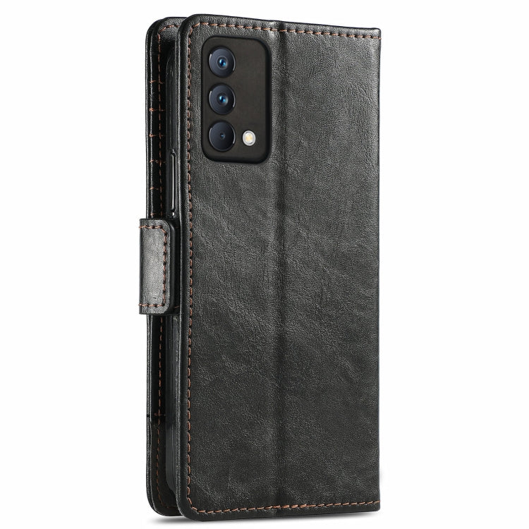 For OPPO Realme GT Master CaseNeo Business Splicing Dual Magnetic Buckle Horizontal Flip PU Leather Case with Holder & Card Slots & Wallet